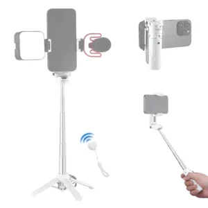 NEEWER P15 Foldable Selfie Stick Tripod with Bluetooth Remote Shutter