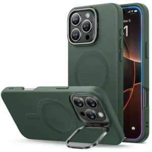 iPhone 16 ProMax ESR Cloud Soft Case with Stash Stand Green