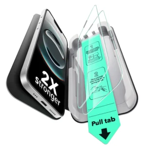 iPhone 16e/14/13Pro/13 ESR Screen Protector Ultrafilt Transparent, 2 cope